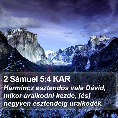 2 Sámuel 5:4 KAR Bible Verse Image