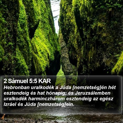 2 Sámuel 5:5 KAR Bible Verse Image