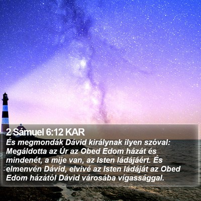 2 Sámuel 6:12 KAR Bible Verse Image