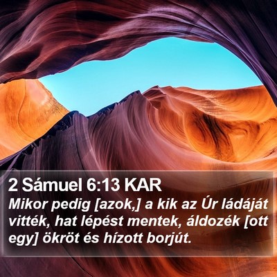 2 Sámuel 6:13 KAR Bible Verse Image