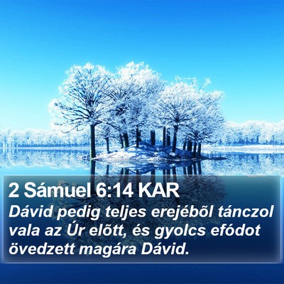 2 Sámuel 6:14 KAR Bible Verse Image