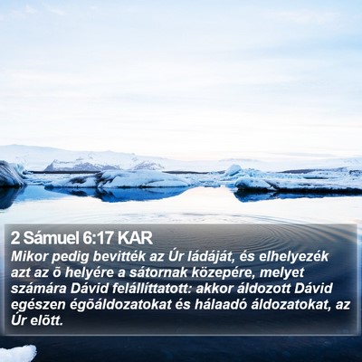 2 Sámuel 6:17 KAR Bible Verse Image