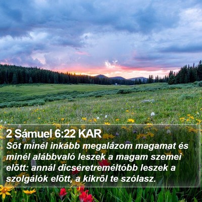 2 Sámuel 6:22 KAR Bible Verse Image