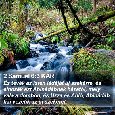 2 Sámuel 6:3 KAR Bible Verse Image