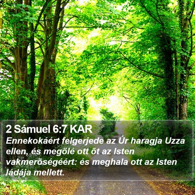 2 Sámuel 6:7 KAR Bible Verse Image