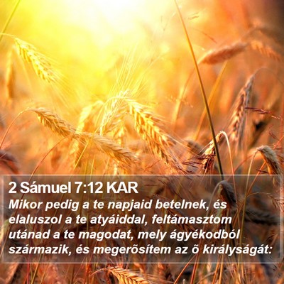 2 Sámuel 7:12 KAR Bible Verse Image