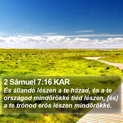 2 Sámuel 7:16 KAR Bible Verse Image