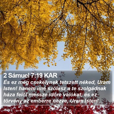 2 Sámuel 7:19 KAR Bible Verse Image