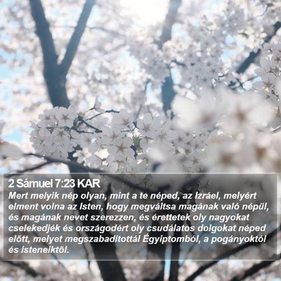 2 Sámuel 7:23 KAR Bible Verse Image