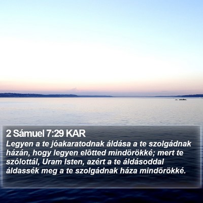 2 Sámuel 7:29 KAR Bible Verse Image