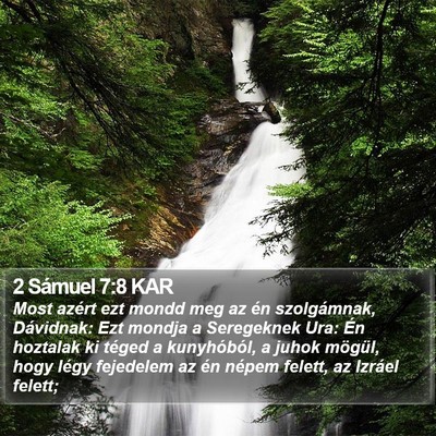 2 Sámuel 7:8 KAR Bible Verse Image