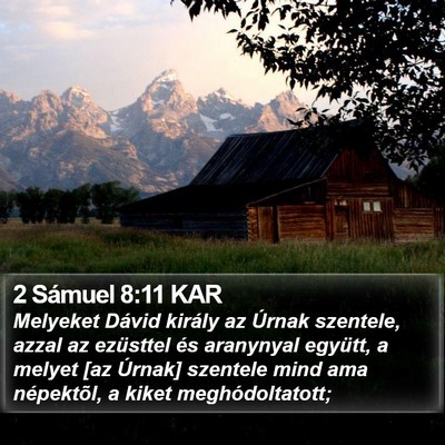 2 Sámuel 8:11 KAR Bible Verse Image