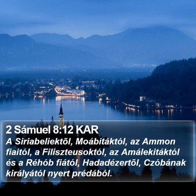 2 Sámuel 8:12 KAR Bible Verse Image