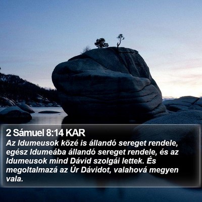 2 Sámuel 8:14 KAR Bible Verse Image