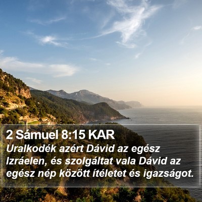 2 Sámuel 8:15 KAR Bible Verse Image