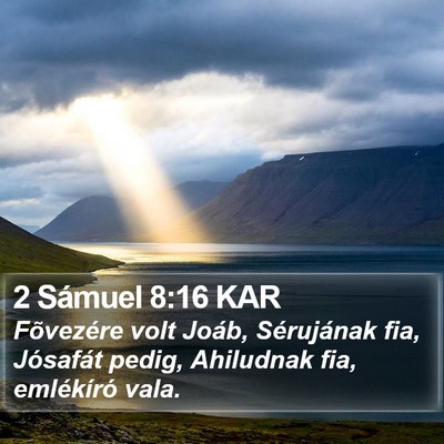 2 Sámuel 8:16 KAR Bible Verse Image