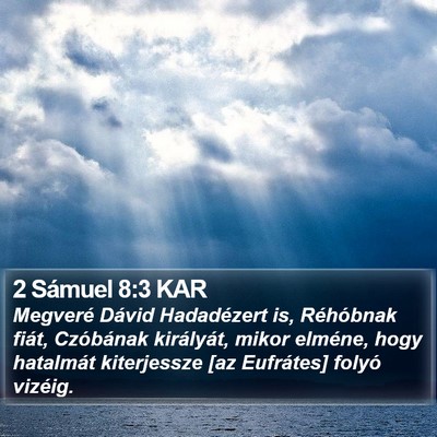 2 Sámuel 8:3 KAR Bible Verse Image