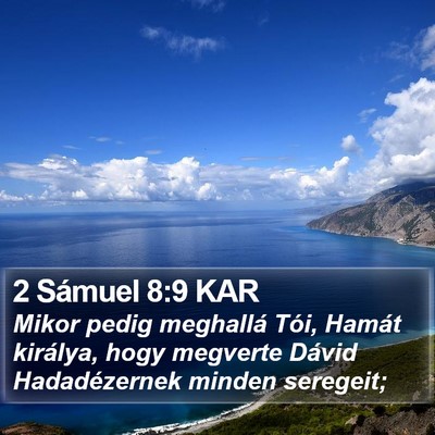 2 Sámuel 8:9 KAR Bible Verse Image