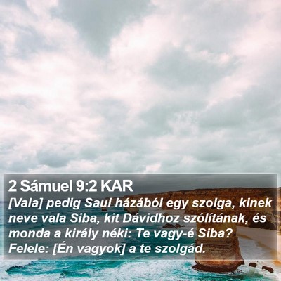 2 Sámuel 9:2 KAR Bible Verse Image