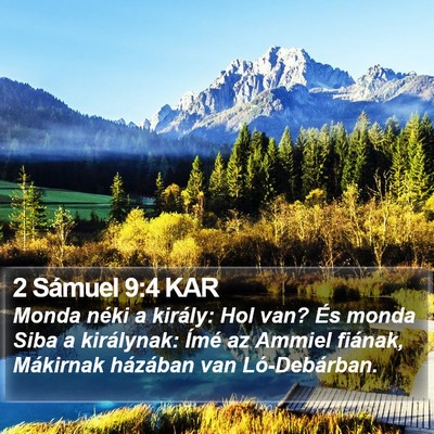2 Sámuel 9:4 KAR Bible Verse Image