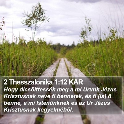 2 Thesszalonika 1:12 KAR Bible Verse Image