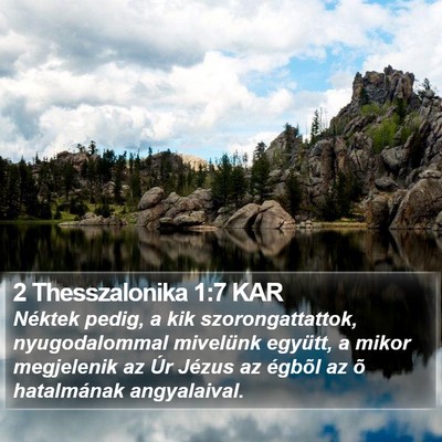 2 Thesszalonika 1:7 KAR Bible Verse Image