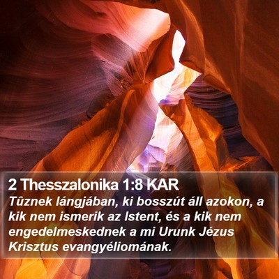 2 Thesszalonika 1:8 KAR Bible Verse Image