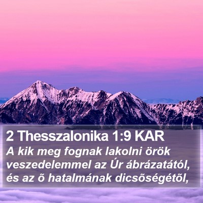 2 Thesszalonika 1:9 KAR Bible Verse Image