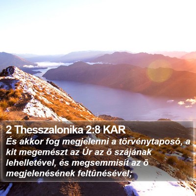 2 Thesszalonika 2:8 KAR Bible Verse Image