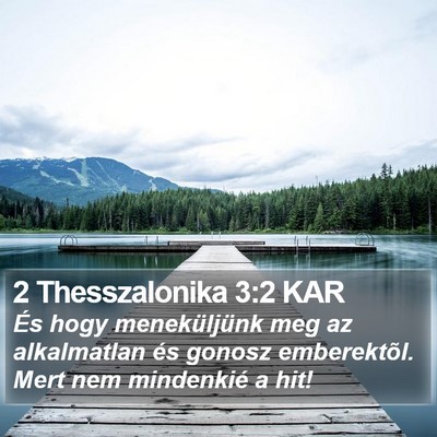 2 Thesszalonika 3:2 KAR Bible Verse Image