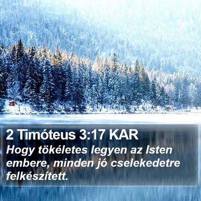 2 Timóteus 3:17 KAR Bible Verse Image