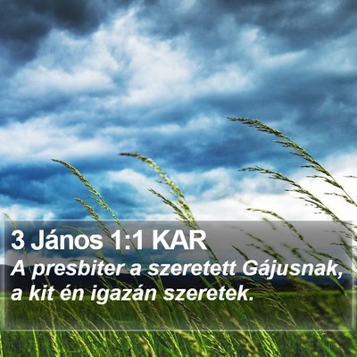 3 János 1:1 KAR Bible Verse Image
