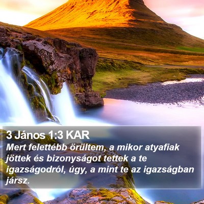 3 János 1:3 KAR Bible Verse Image