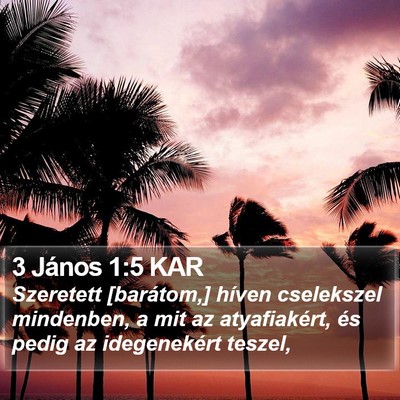 3 János 1:5 KAR Bible Verse Image