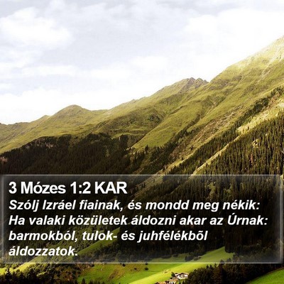 3 Mózes 1:2 KAR Bible Verse Image