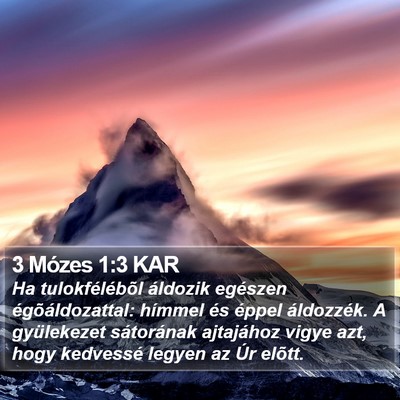 3 Mózes 1:3 KAR Bible Verse Image