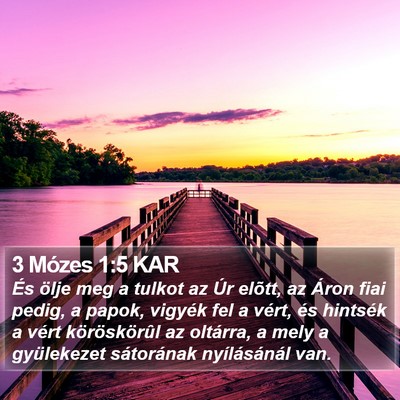 3 Mózes 1:5 KAR Bible Verse Image
