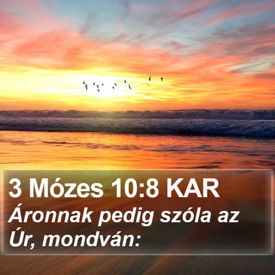 3 Mózes 10:8 KAR Bible Verse Image
