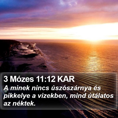 3 Mózes 11:12 KAR Bible Verse Image
