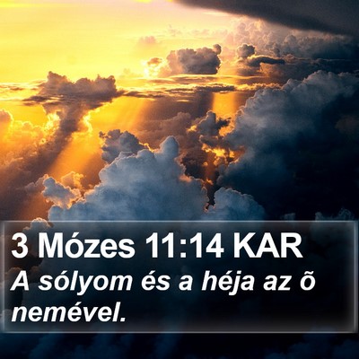 3 Mózes 11:14 KAR Bible Verse Image