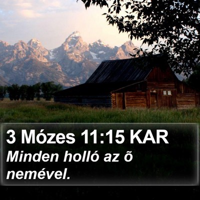 3 Mózes 11:15 KAR Bible Verse Image