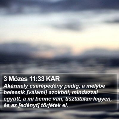 3 Mózes 11:33 KAR Bible Verse Image