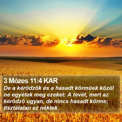 3 Mózes 11:4 KAR Bible Verse Image