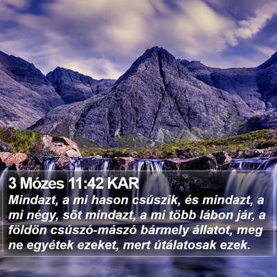 3 Mózes 11:42 KAR Bible Verse Image