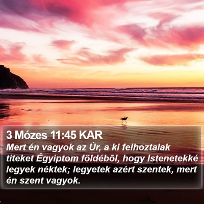 3 Mózes 11:45 KAR Bible Verse Image