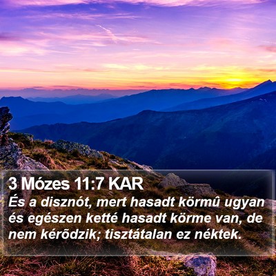 3 Mózes 11:7 KAR Bible Verse Image