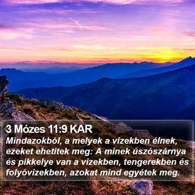 3 Mózes 11:9 KAR Bible Verse Image
