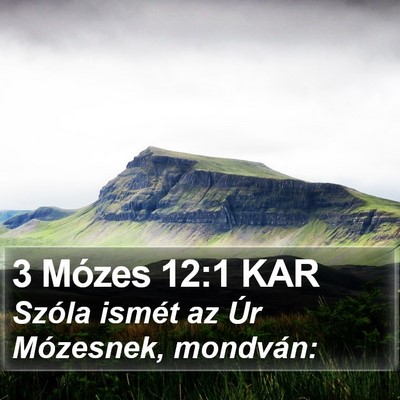 3 Mózes 12:1 KAR Bible Verse Image