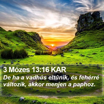 3 Mózes 13:16 KAR Bible Verse Image