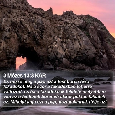 3 Mózes 13:3 KAR Bible Verse Image